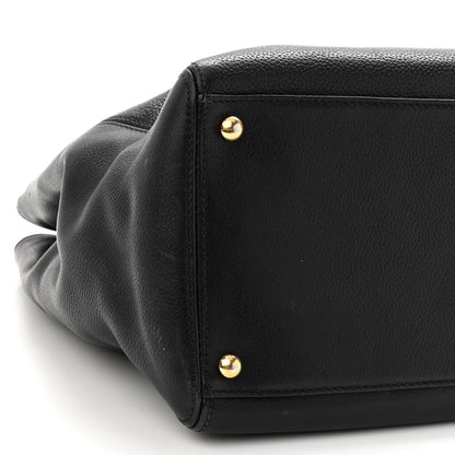Chanel Calfskin Cerf Executive Shopper Tote Black 8 of 11