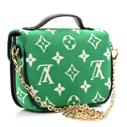 Louis Vuitton Monogram Jacquard Velvet Micro Metis Green 2 of 9