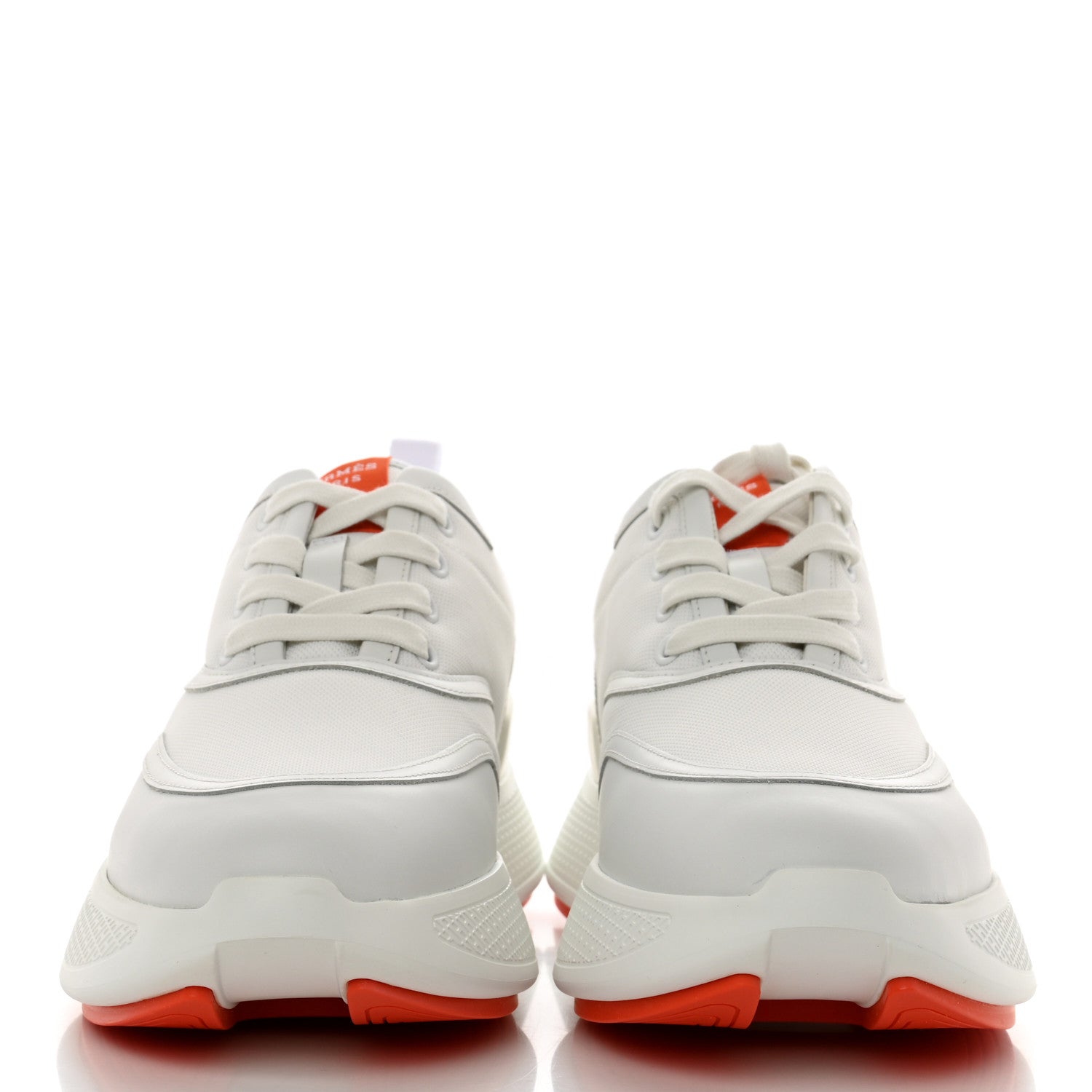 Hermes Mesh Calfskin Womens Giga Sneakers 39 White 2 of 10