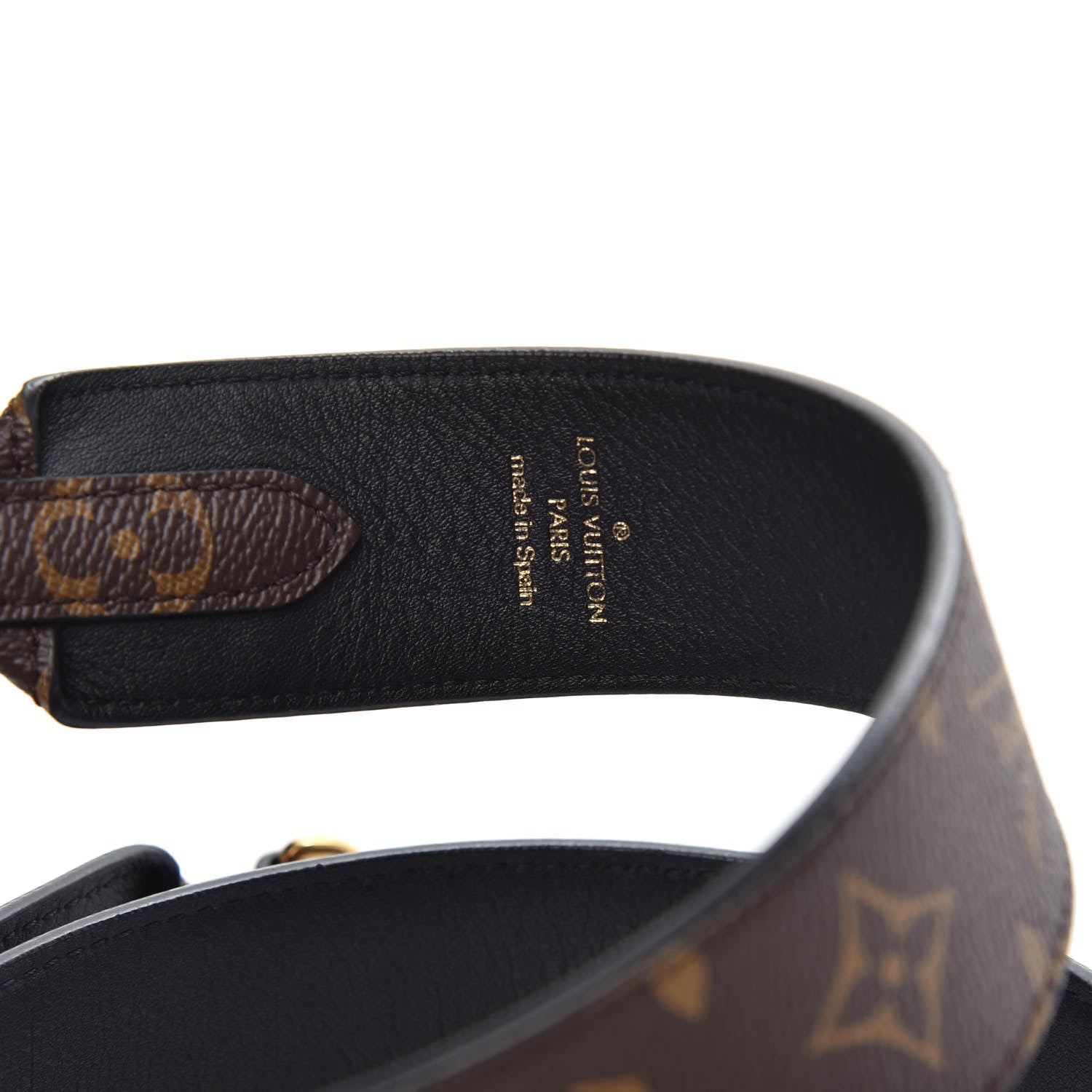 Louis Vuitton Monogram Bandouliere Shoulder Strap Black 3 of 5