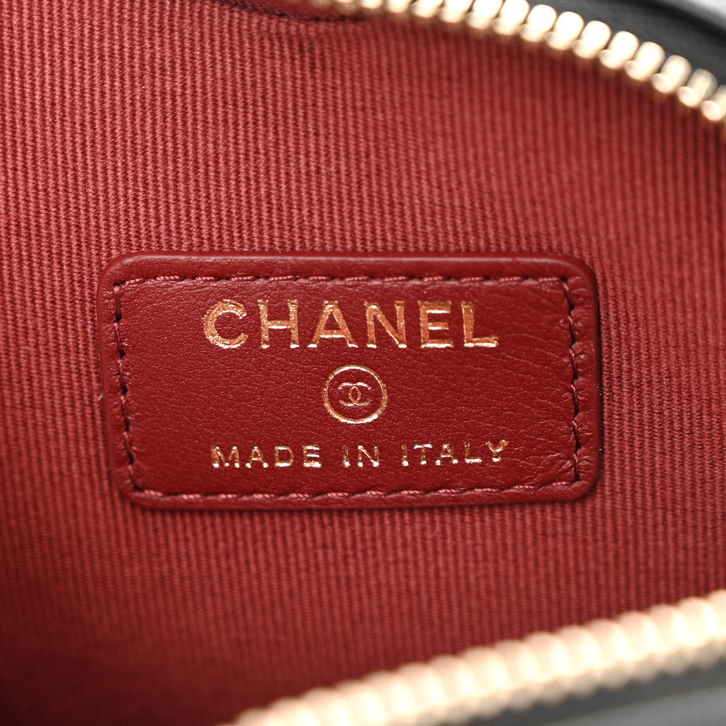 Lambskin Quilted CC In Love Heart Waist Belt Bag With Chain Black