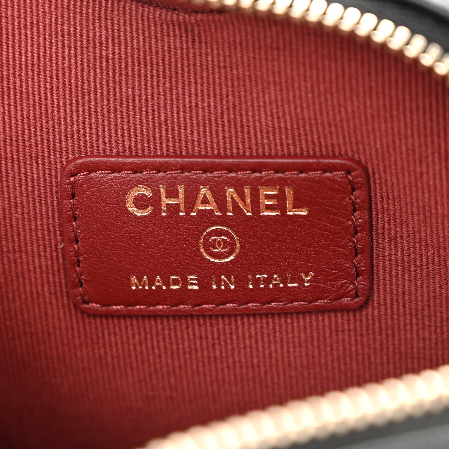 Chanel Lambskin Quilted CC In Love Heart Waist Belt Bag With Chain Black 6 of 10