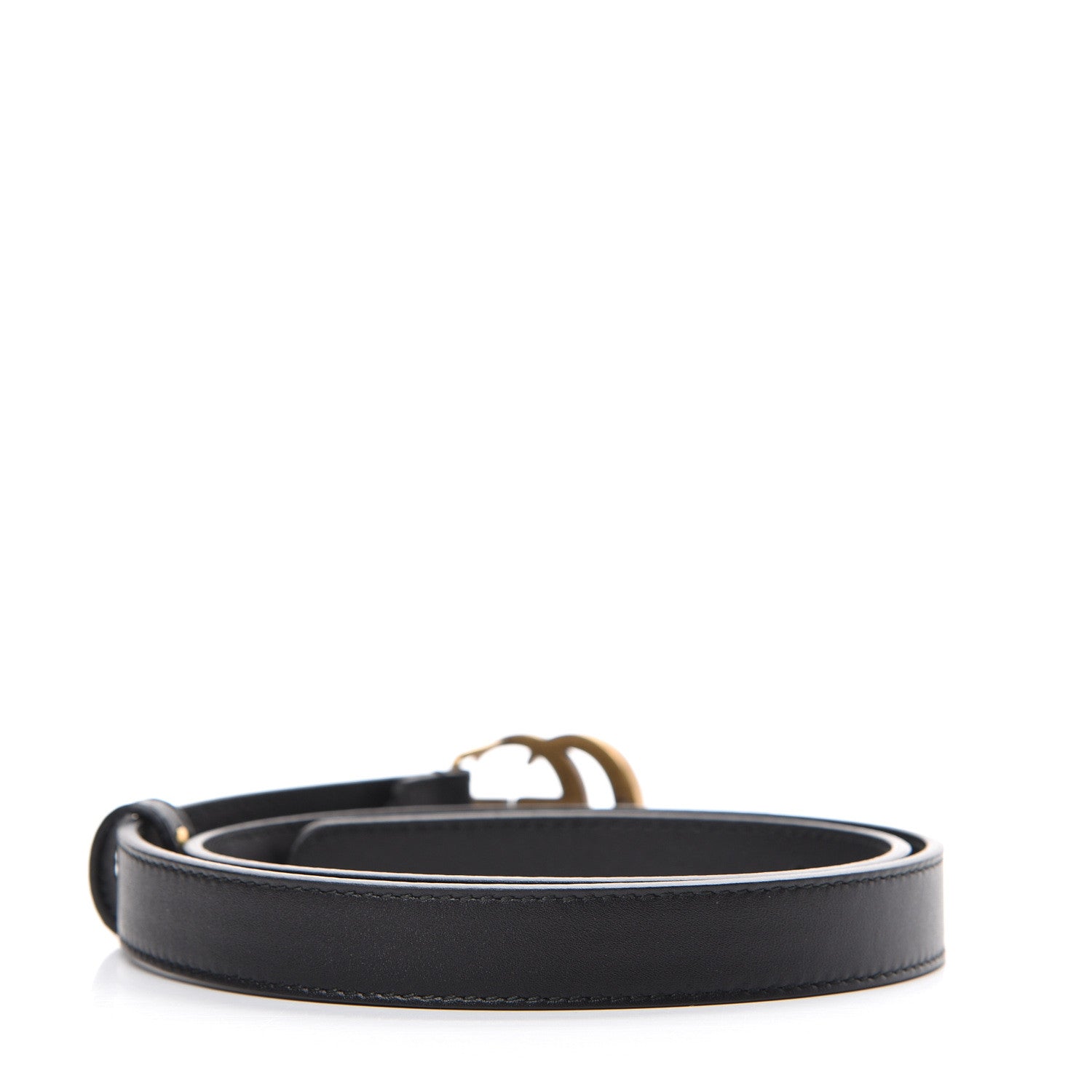 Gucci Calfskin Double G 20mm Belt 70 28 Black 2 of 5