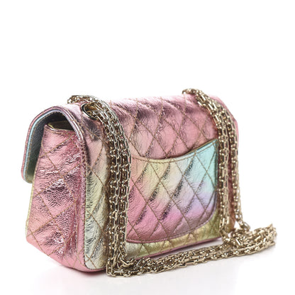 Chanel Metallic Goatskin Quilted Mini 2.55 Reissue Flap Multicolor 2 of 10