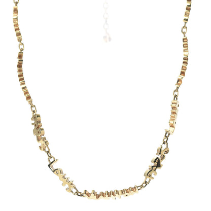 Louis Vuitton Graffiti PM Necklace Gold 1 of 6