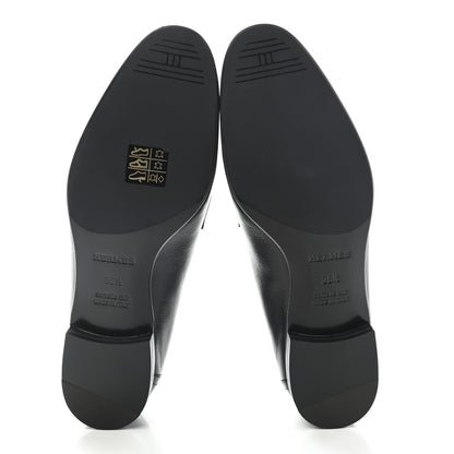 Hermes Goatskin Paris Loafers 36.5 Black 5 of 11