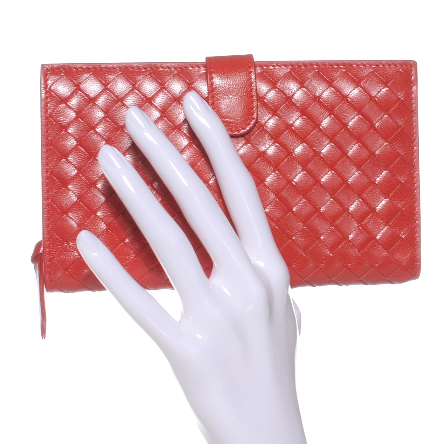 Nappa Intrecciato Continental Snap Wallet Fever