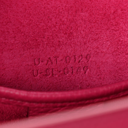 Celine Drummed Calfskin Nano Luggage Fuchsia 6 of 9
