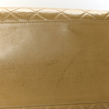 Chanel Vinyl Stitched XL Weekender Beige 15 of 15