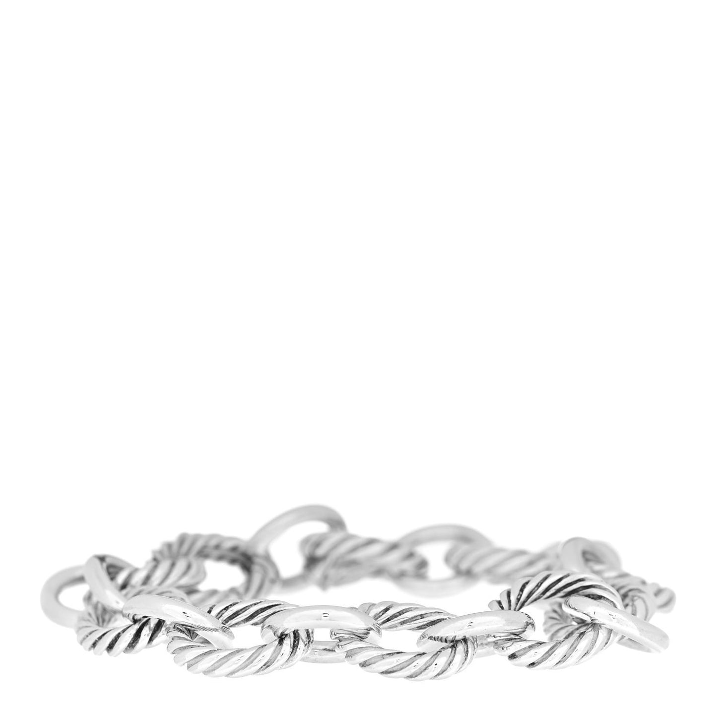 Sterling Silver 12mm Large Oval Link Bracelet