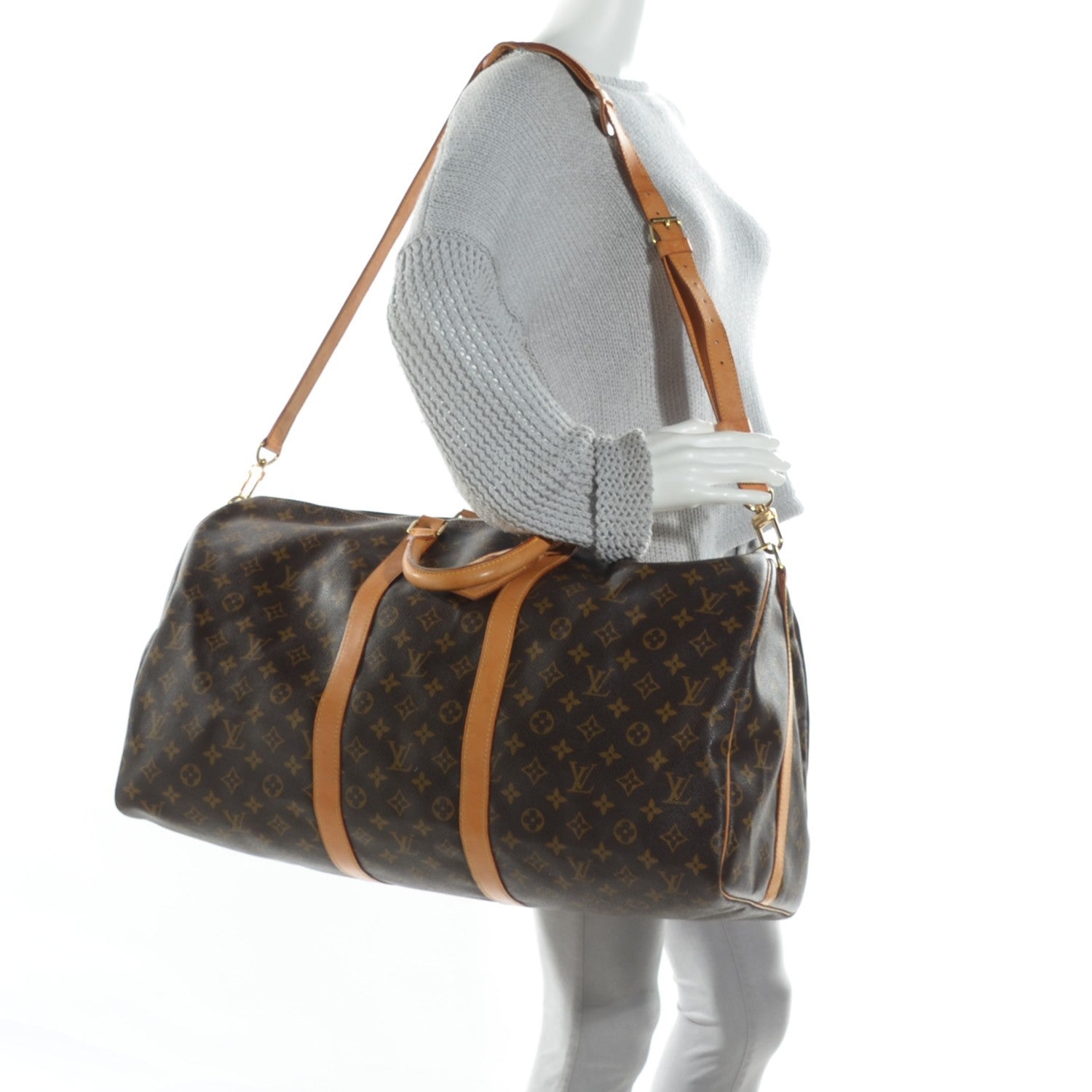 Louis Vuitton Monogram Keepall Bandouliere 55 2 of 10