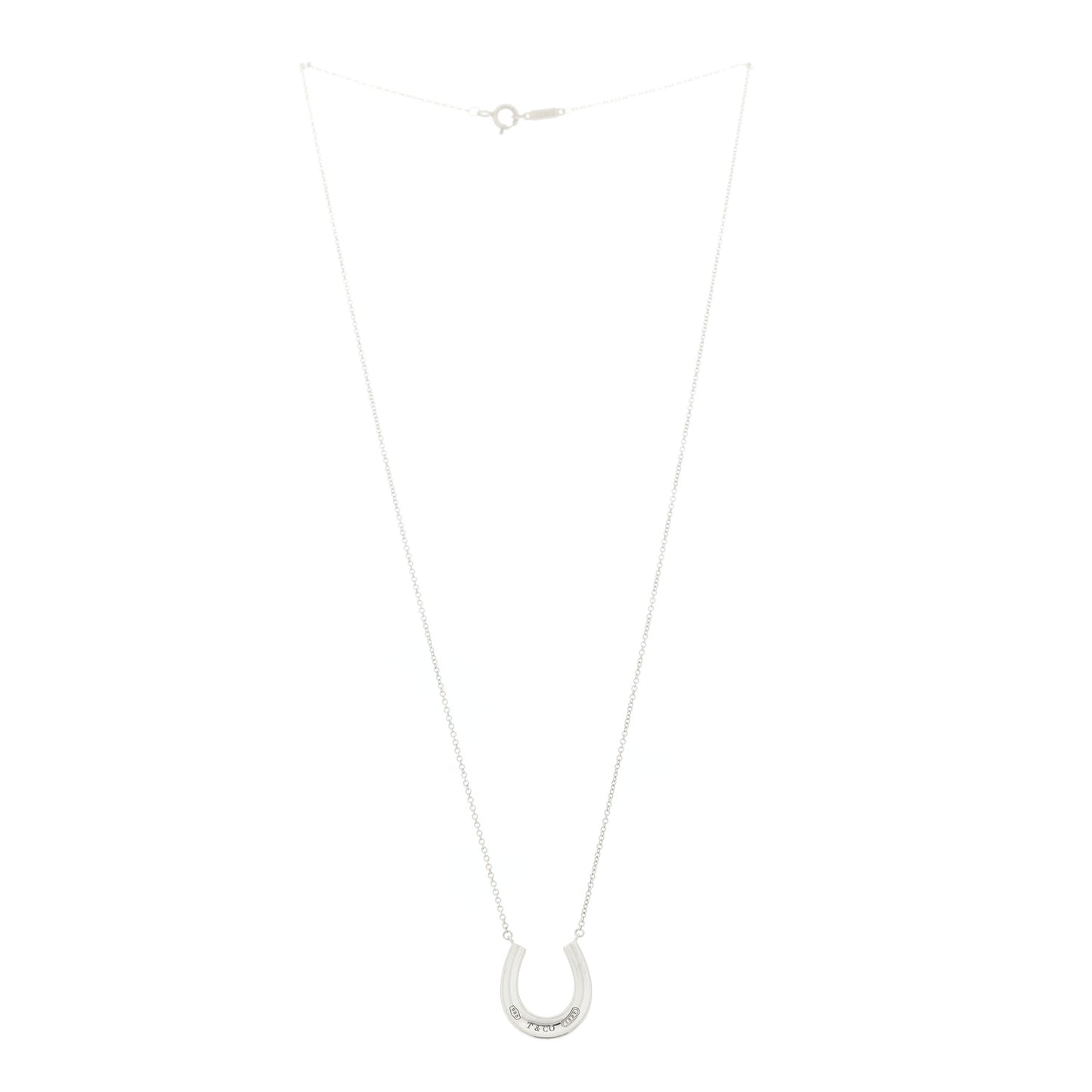Sterling Silver 1837 Horseshoe Pendant Necklace