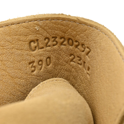 Hermes Suede Shearling Womens Hemisphere Ankle Boots 39 Beige Palomino 6 of 8