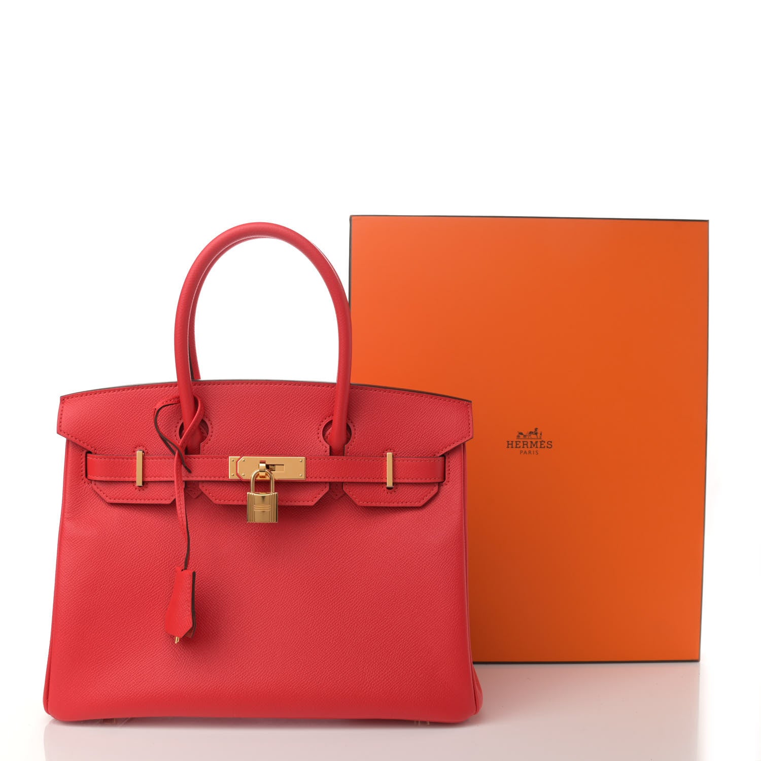 Hermes Epsom Birkin 30 Rouge Tomate 11 of 11
