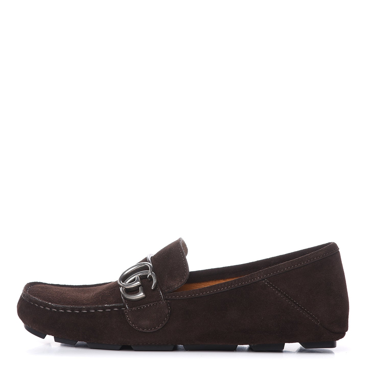 Suede Mens Driver Queen Loafers 6.5 Cocoa
