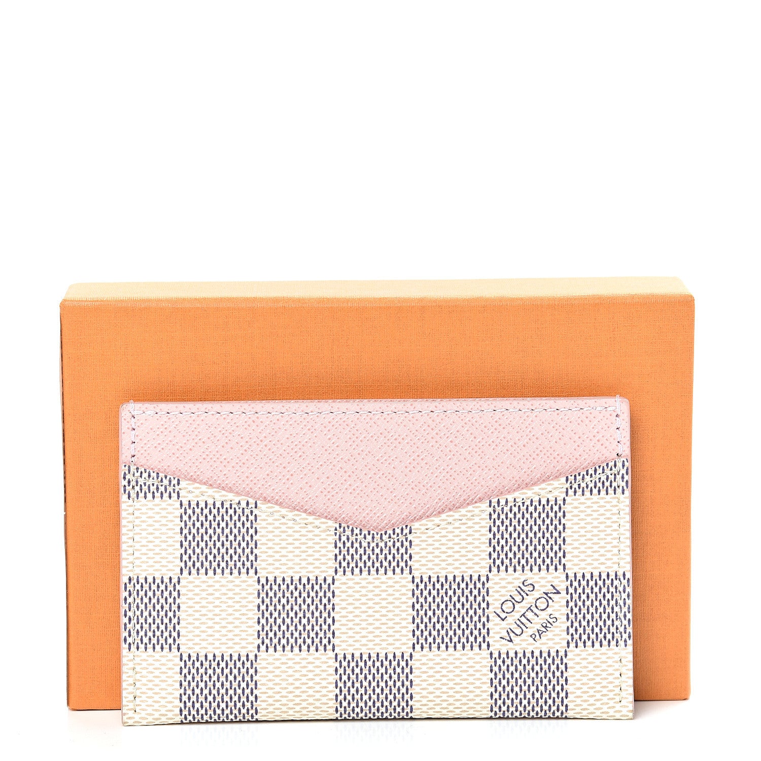 Louis Vuitton Damier Azur Daily Card Holder Rose Ballerine 8 of 8