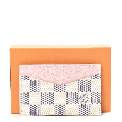 Louis Vuitton Damier Azur Daily Card Holder Rose Ballerine 8 of 8