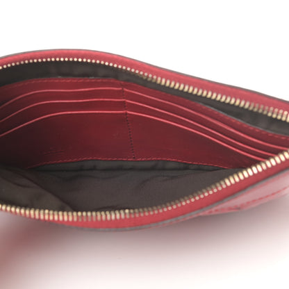 Gucci Patent Guccissima Wristlet Pouch Red 5 of 9