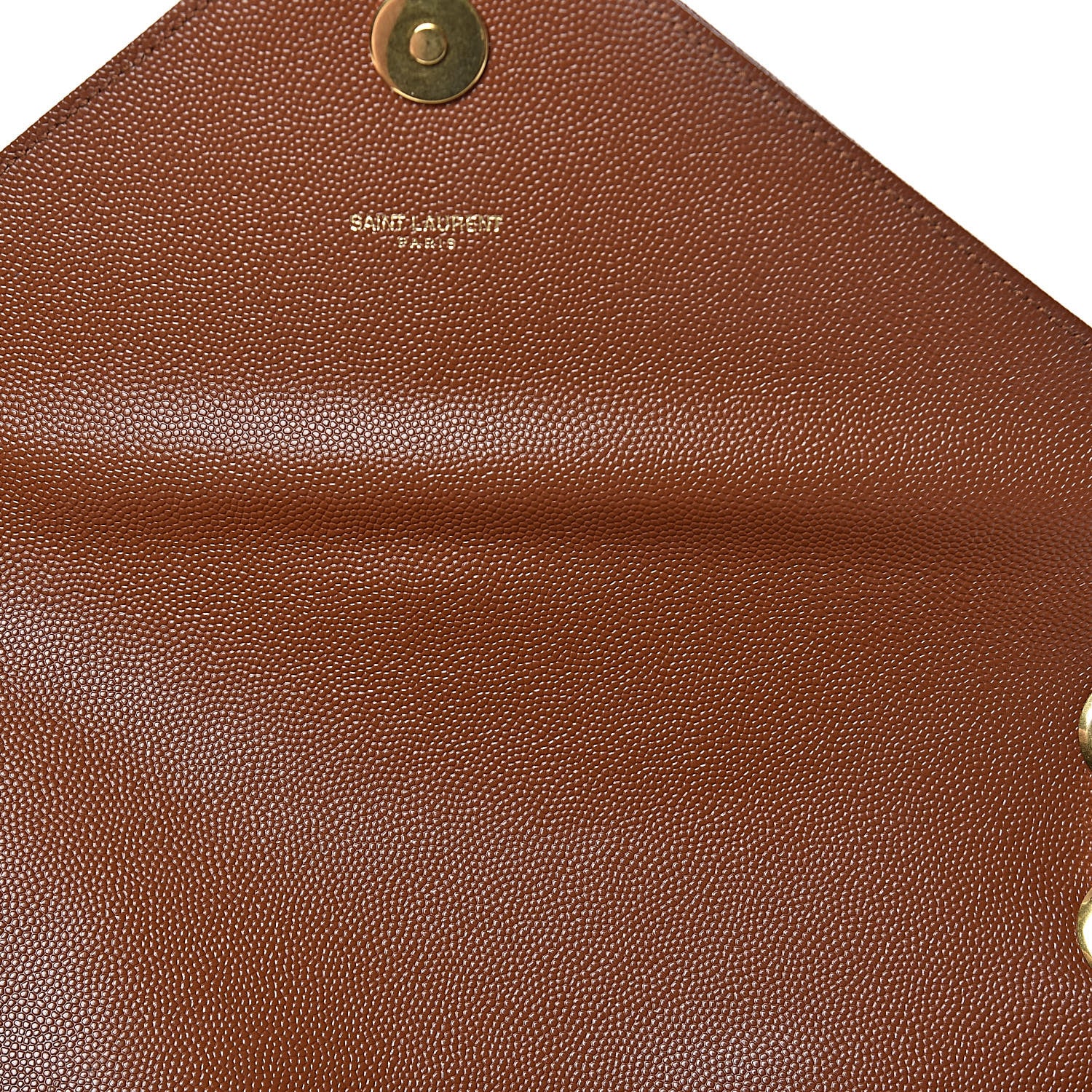 Saint Laurent Grain De Poudre Matelasse Chevron Large Monogram Satchel Tan 9 of 10