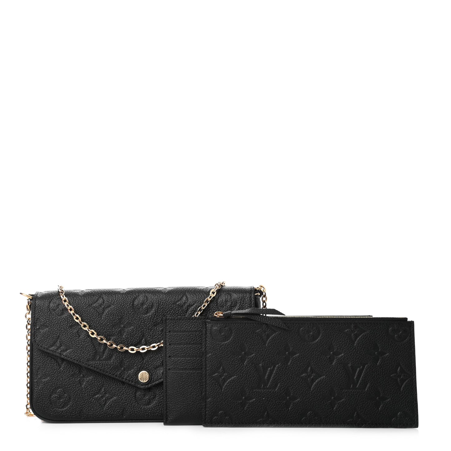 Empreinte Pochette Felicie Chain Wallet Black