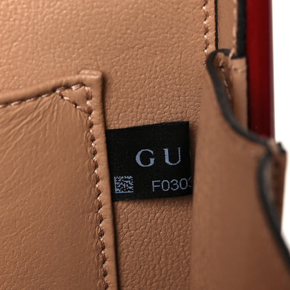 Gucci Mousse Top Patent Mini Sylvie 1969 Top Handle Bag New Cherry Red 7 of 12