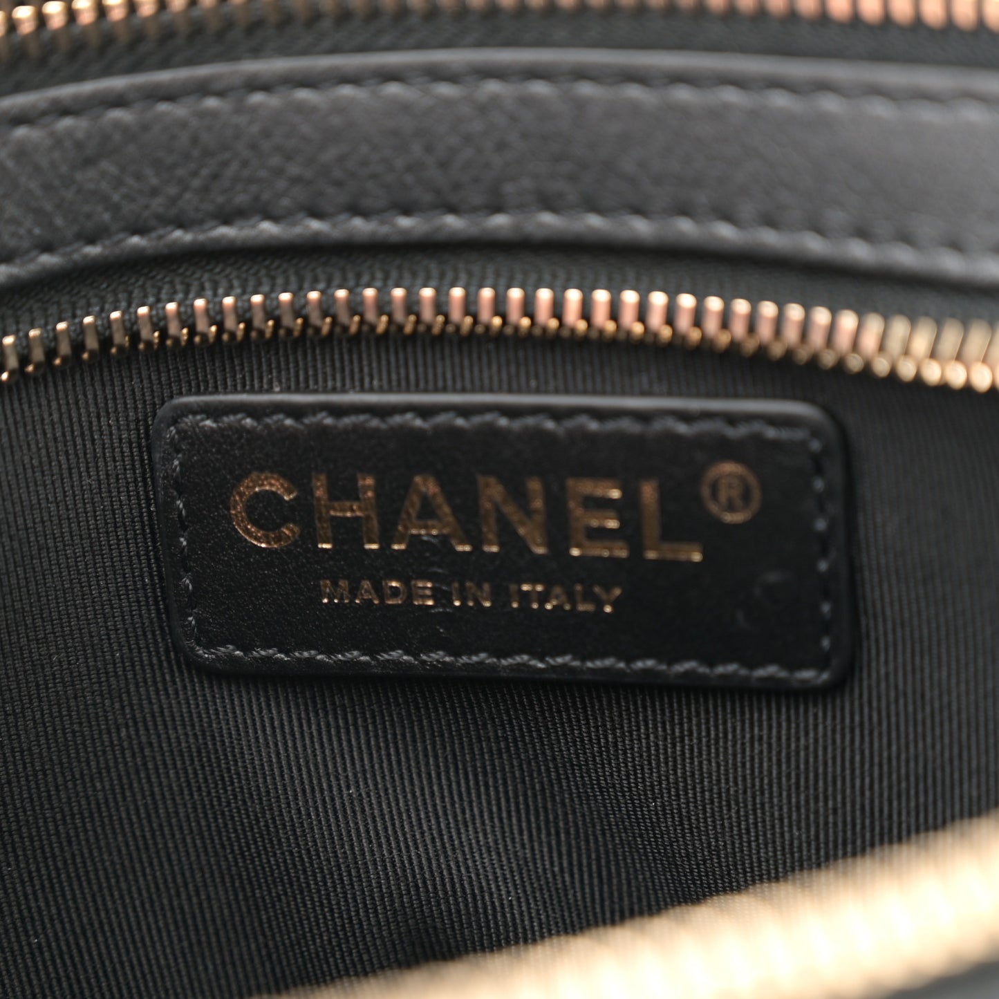 Metallic Calfskin Flap Chain Waist Bag Ruthenium
