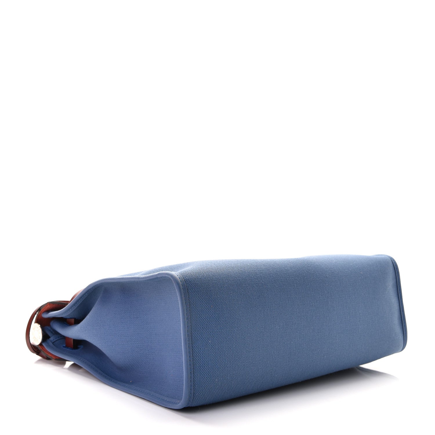 Hermes Vache Hunter Toile Militaire Herbag Zip 31 PM Bleu Agate Rouge H 3 of 7