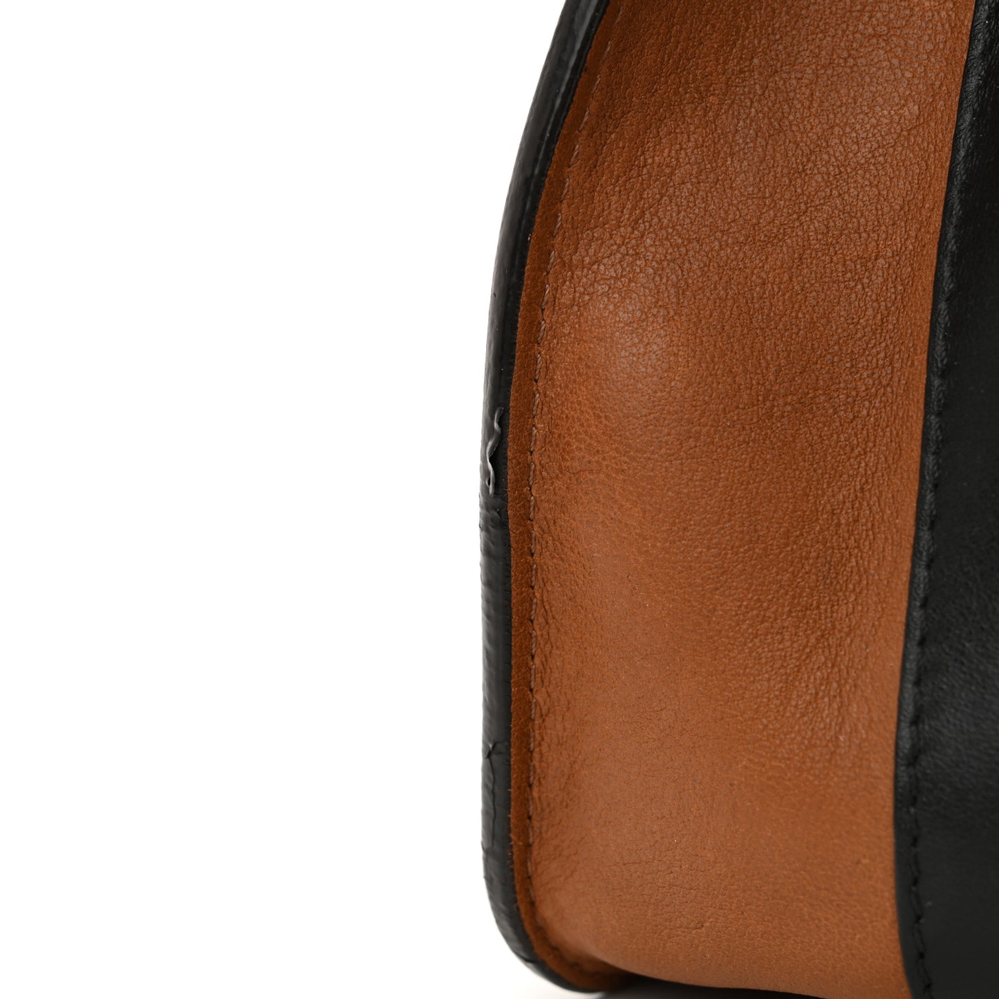Grained Calfskin Small Hayley Hobo Tan