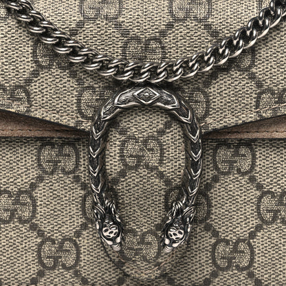Gucci GG Supreme Monogram Super Mini Dionysus Shoulder Bag Taupe 7 of 11