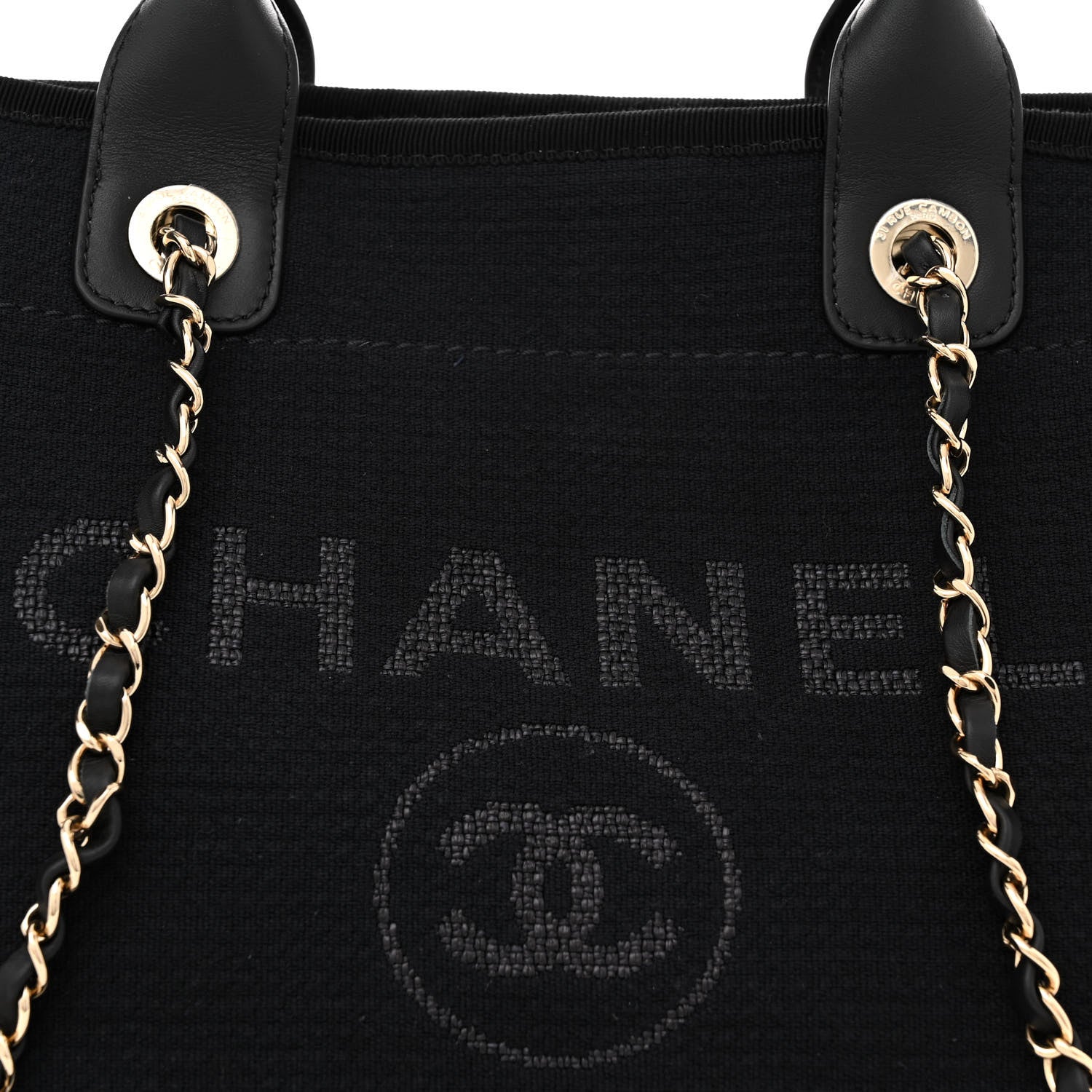 Chanel Mixed Fibers Small Deauville Tote Black 9 of 14