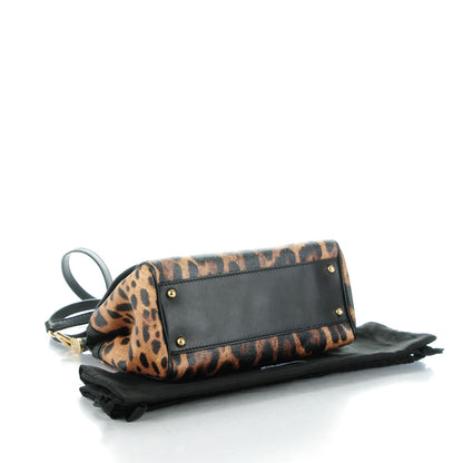 Dolce & Gabbana Leo Crepe Miss Sicily Satchel Naturale 4 of 6