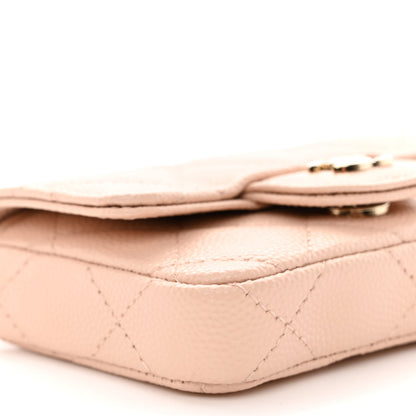 Chanel Caviar Quilted Mini Chain Belt Bag Light Beige 9 of 11