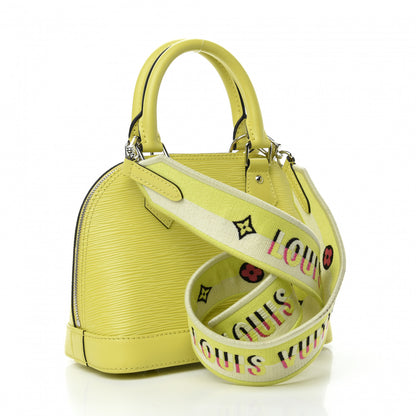 Louis Vuitton Epi Jacquard Alma BB Yellow Citron 3 of 13