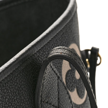 Louis Vuitton Empreinte Monogram Giant Neverfull MM Black Beige 12 of 12