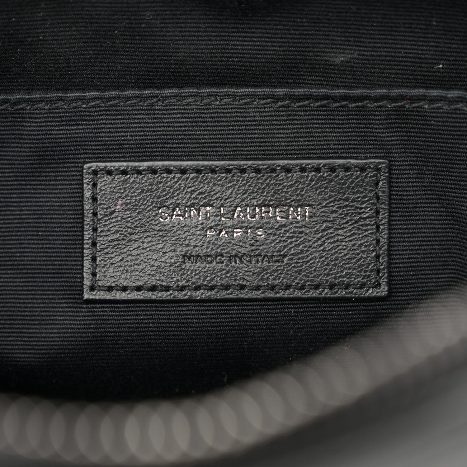 Saint Laurent Calfskin Matelasse Monogram Monochrome Lou Camera Bag Black 6 of 9