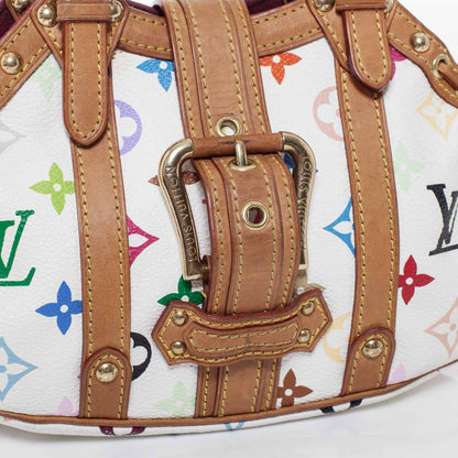 Louis Vuitton Monogram Multicolor Theda PM White 5 of 9
