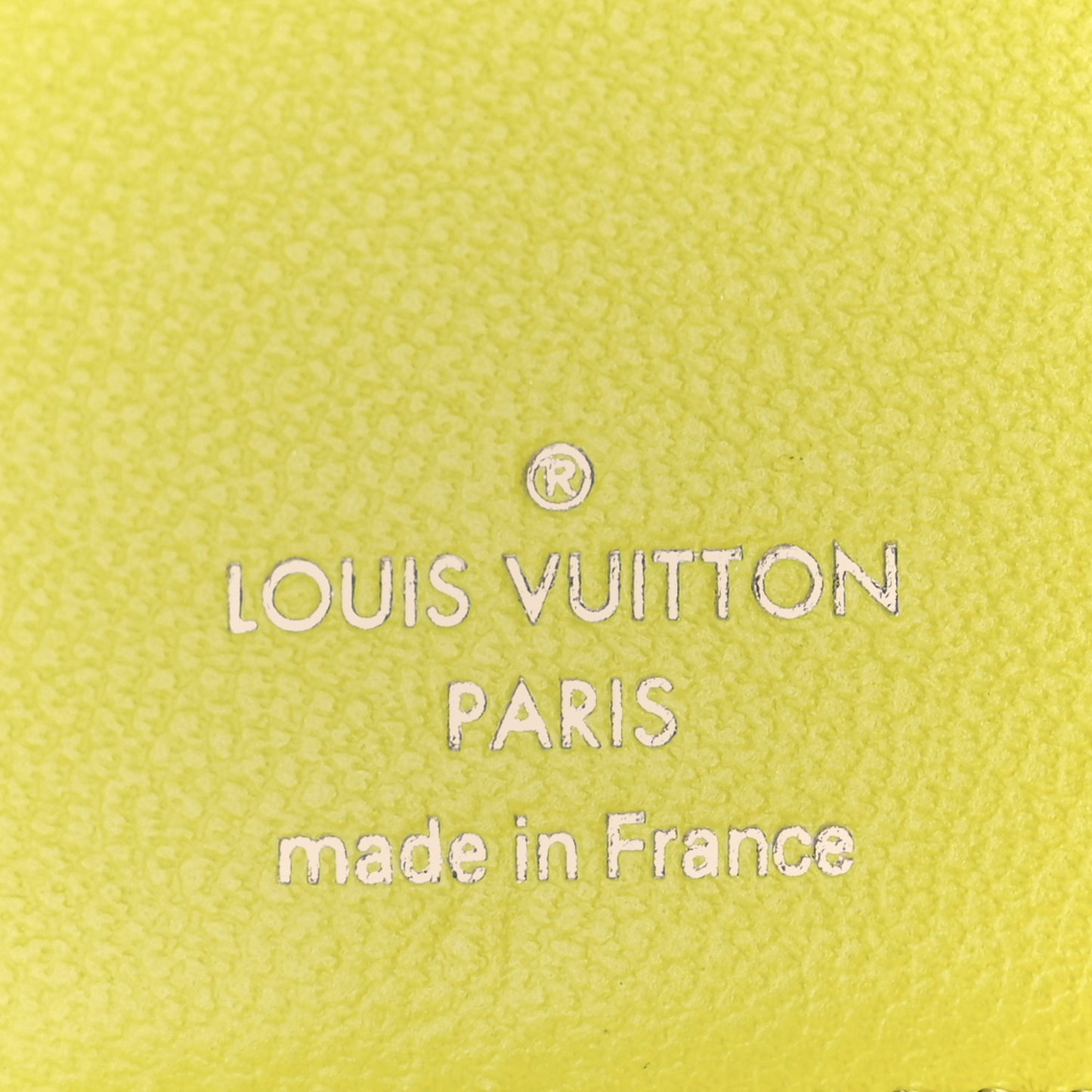 Lambskin Embossed Monogram Lou Coussin Wallet Acid Green