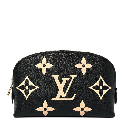 Louis Vuitton Empreinte Monogram Giant Cosmetic Pouch Black Beige 1 of 8