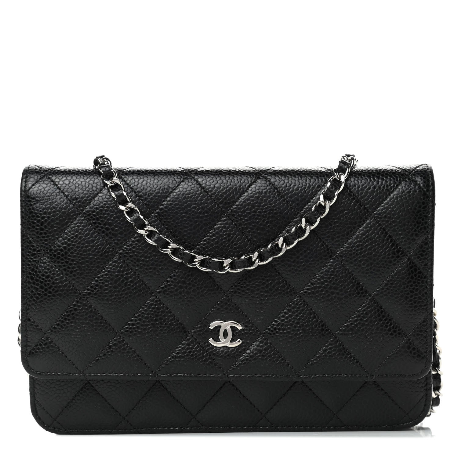 Chanel Caviar Quilted Wallet On Chain WOC Black 1 of 4