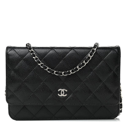 Chanel Caviar Quilted Wallet On Chain WOC Black 1 of 4