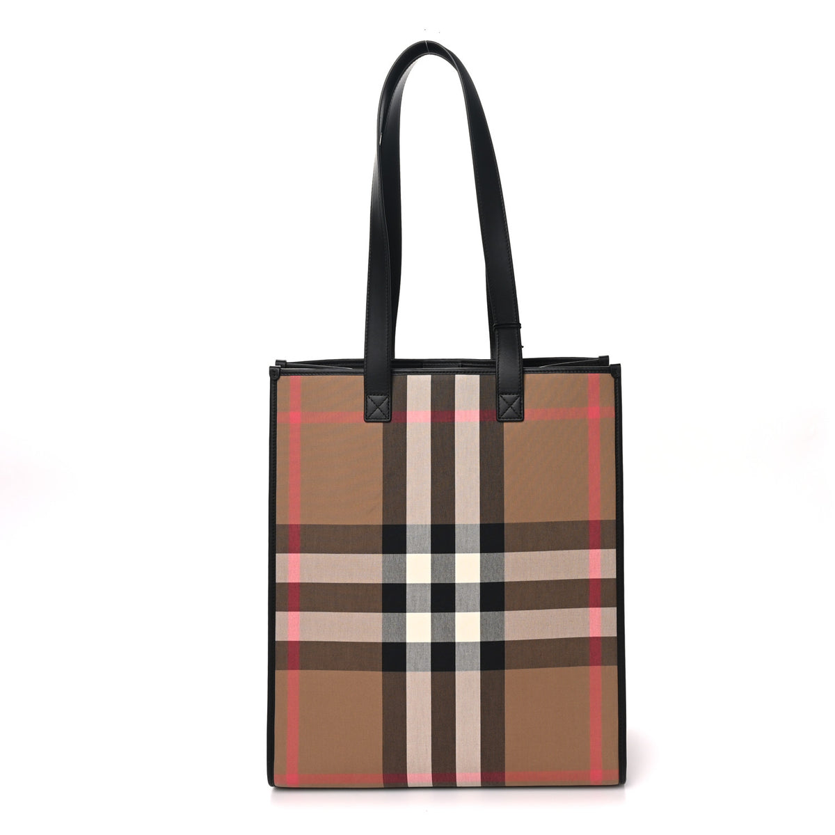 Burberry Calfskin House Check Medium N/S Tote Black 1 of 9