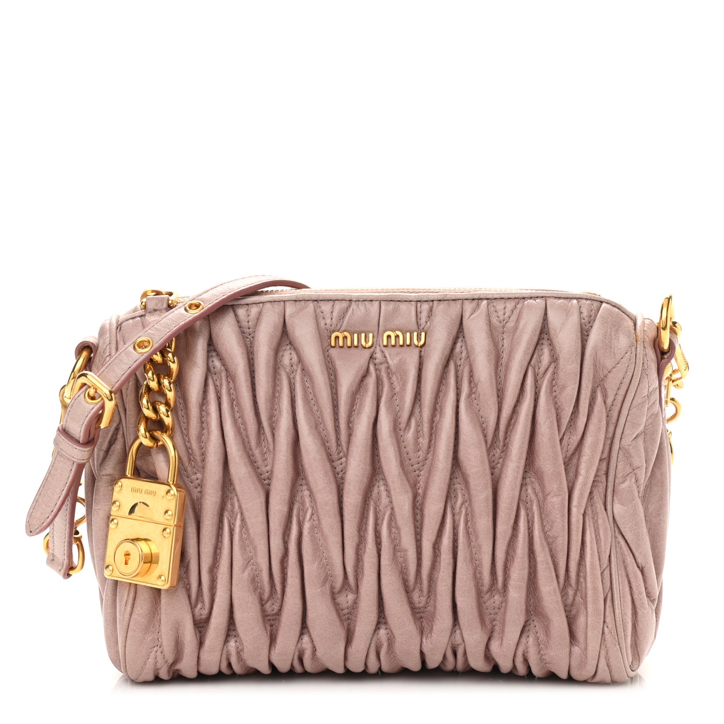 Nappa Matelasse Crossbody Clutch Mughetto
