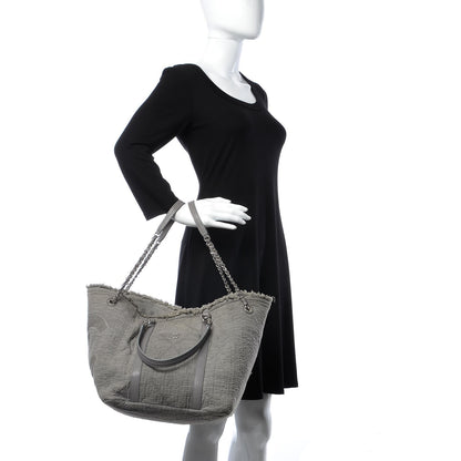 Chanel Canvas Small Double Face Tote Gray 2 of 10
