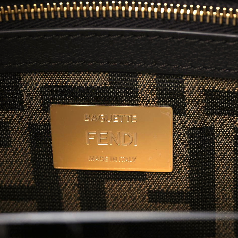 Fabric Jacquard FF 1974 Medium Baguette Tobacco Moro Black