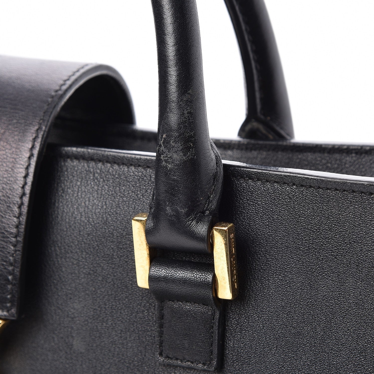 Saint Laurent Calfskin Small Monogram Cabas Black 14 of 15