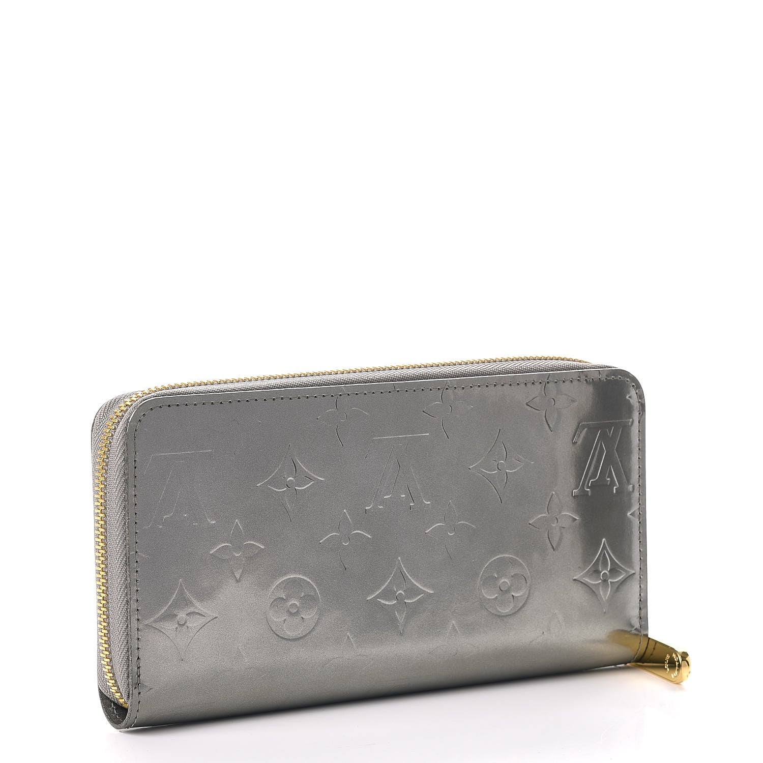 Louis Vuitton Vernis Zippy Wallet Gris Metal 3 of 8