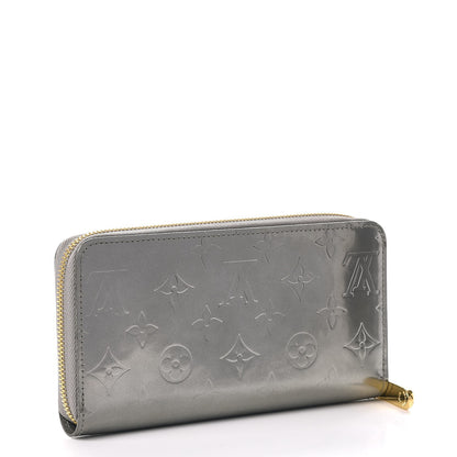 Louis Vuitton Vernis Zippy Wallet Gris Metal 3 of 8