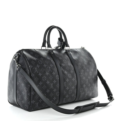 Louis Vuitton Monogram Eclipse Keepall Bandouliere 45 2 of 9