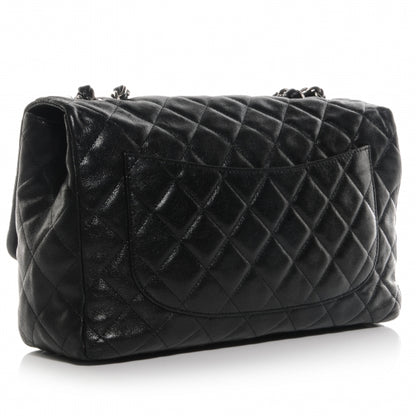 Chanel Washed Lambskin Quilted Jumbo Hybrid Reissue Flap Black 3 of 7