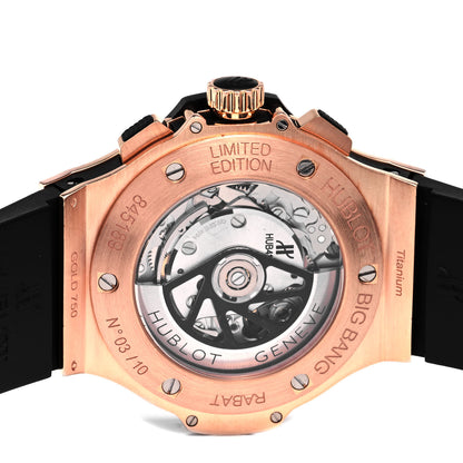 Hublot 18K Rose Gold Titanium Rubber 44mm Big Bang Evolution Automatic Watch Black 301.PX.1180.RX 5 of 5